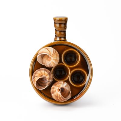 Escargot Snail Ceramic Plate