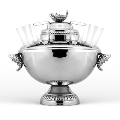 Silver Plated Caviar & Vodka Server