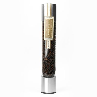 Black Peppercorn (Pepe Nero), Metallic Grinder 